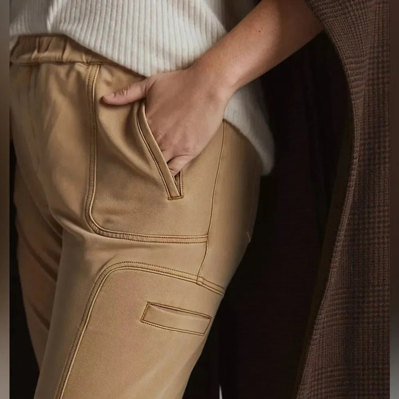 PILCRO by ANTHROPOLOGIE The Hiker Utility Leggings in Khaki - Picture 3 of 15